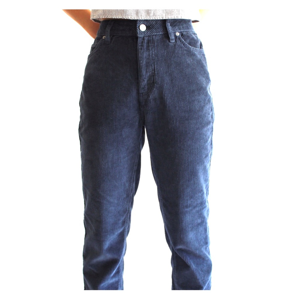 Navy blue corduroy pants